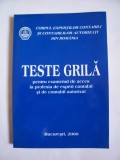 TESTE GRILA PENTRU EXAMENUL DE ACCES LA PROFESIA DE EXPERT CONTABIL