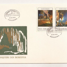 P2 Plic FDC-Prima zi a emisiunii - Pesteri din Romania, necirculat 1978