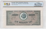 1000000 lei 1947 PCGS UNC bancnota gradata