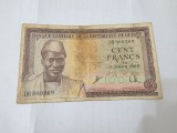 bancnota guineea/guinea 100 fr 1960