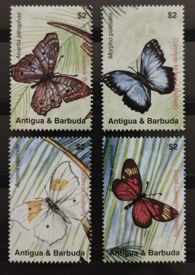 BC623, Antigua &amp;amp; Barbuda 2007, serie fauna, fluturi foto