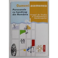 OAMENI ASEMENEA , PERSOANELE CU HANDICAP DIN ROMANIA de GRUPUL DE STUDIU AL PROBLEMATICII HANDICAPULUI , 2001