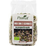 Mix din 3 Seminte In Proportii Egale Bio 250 grame Pronat Cod: PRN08594