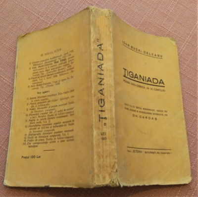 Tiganiada. Institutul De Arte Grafice ,,Oltenia&amp;quot;, 1928 - Ioan Budai - Deleanu foto