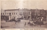 Ploesti. Piata si Monumentul Libertatei (circulata 1920)