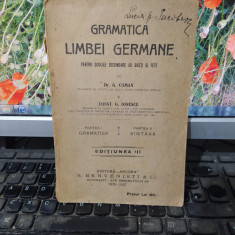 Gramatica limbei limbii germane, Coman și Ionescu, București 1926-1927, 157