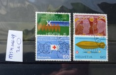 TS21 - Timbre serie CCCP - Elvetia - Helvetia 1975 Mi1046-49