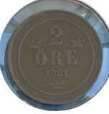 Moneda Suedia 1881