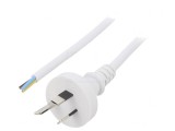 Cablu electric alb 3m 3x1mm2 10A