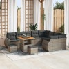 VidaXL Set de canapele pentru grădină 12 pcs Gri 80 x 80 x 71 cm 3363863