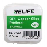 Pad Termoconductor Relife RL-093C, 0.5mm, Set 50 bucati, Universal