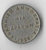 Moneda 1 drahma 1926 - Grecia, Europa, Cupru-Nichel