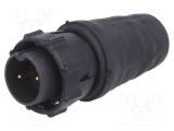 Conector circular EN3 mufă tată lipire pe cablu PIN 2 3A SWITCHCRAFT