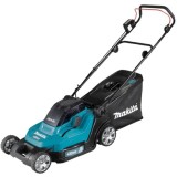 Masina de tuns gazon/iarba pe acumulator Makita DLM432Z, latime taiere 43 cm, inaltime taiere 20-75 mm, cos colector 50 L, functie taiere/colectare/mu
