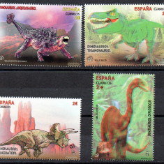 SPANIA 2015, Fauna - Dinazauri, serie neuzată, MNH