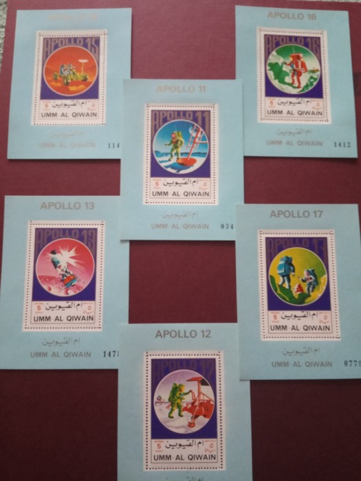 UMM AL QIWAIN, APOLLO PROGRAM - 6 COLIȚE MNH