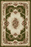 Cumpara ieftin Covor Model Lotos 574-310, Marime 50 x 80 cm, Verde, Inaltime Fir 8 mm, Antialergic, Polipropilena, Living, Dormitor, Sufragerie, Birou