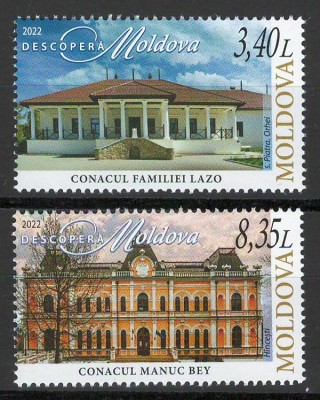 Moldova 2022 Mi 1204/05 MNH - Descopera Moldova foto