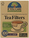 Filtre de ceai If You Care scurte, nealbite, compostabile, 100 buc, hartie