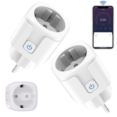 Set 2 Prize inteligente Wifi, VisionHub&amp;reg;, monitorizare consum energie, Timer, control aplicatie Smart, Protectie incarcare, compatibila Alexa, Tuya si foto