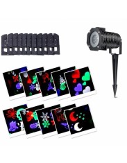 Proiector Led RGB 4 anotimpuri pentru exterior cu 12 diapozitive