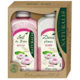 Set Sare de baie 1000 g + Spuma de baie 800 ml Water Lili, Naturalis