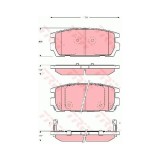 Placute frana TRW GDB3296, Spate