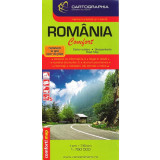 Romania 1:750 000 Road Map Comfort