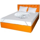 Set Saltea cu spuma, Nova Comfort Flex 180x200x20cm, fermitate tare, hipoalergenica, husa detasabila, Saltsib plus 2 perne matlasate, 50x70cm, husa an