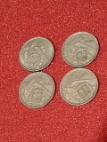 Lot 4 monede Apania: 5 pesetas (ptas) 1957 (67+6+72+73) [poze]