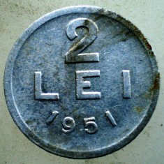 1.859 ROMANIA RPR 2 LEI 1951