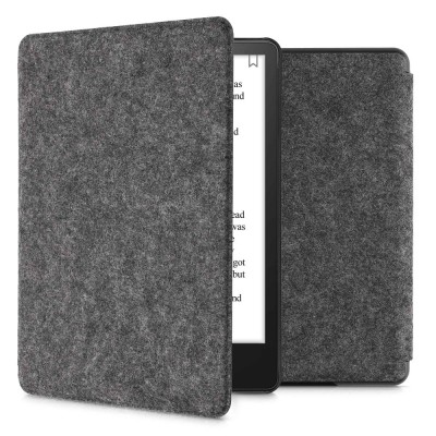 Husa pentru Kindle Paperwhite 11, Textil, Gri, kwmobile, 56259.19 foto