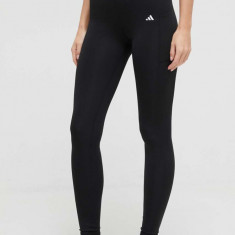 adidas Performance colanți de antrenament Optime culoarea negru, uni IQ2688