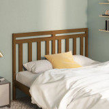 Tăblie de pat, maro miere, 141x4x100 cm, lemn masiv de pin, vidaXL