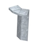 Colț exterior pentru gard anti-melci 135 grade, culoare: fără culoare