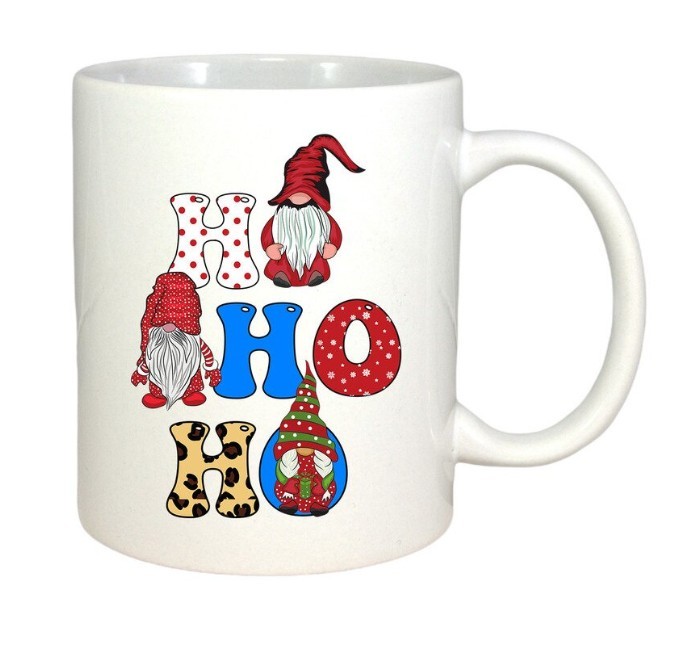 Cana alba personalizata HoHoHo, INOVATIX&reg;. 330ml