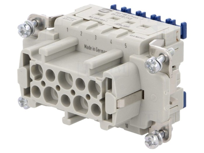 Conector mamă 10 pini 500V