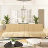 Canapea Extensibila 2 Locuri vidaXL Crem Catifea 200x84.5x69cm
