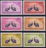 DB1 Fauna Africana Bibilici 1961 Guineea 6 v. MNH