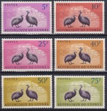 DB1 Fauna Africana Bibilici 1961 Guineea 6 v. MNH, Nestampilat