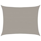 Cumpara ieftin Panza parasolar gri deschis dreptunghiular 6x7 m HDPE 160 g/m&sup2;
