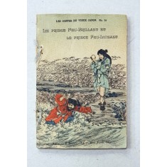 LE PRINCE FEU - BRILLANT ET LE PRINCE FEU - LUISANT , SERIE LES CONTES DU VIEUX JAPON , NO. 14, 1889 - 1905 , TIPARITA PE HARTIE MANUALA