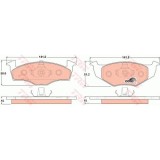 Set placute frana Trw GDB1306, parte montare : Punte fata