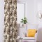 Draperie blackout model floral cu rejansa din bumbac tip fagure, Madison, 250x255 cm, densitate 700 g/ml, Rosa Arvensis, 1 buc