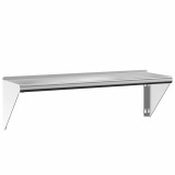 Cumpara ieftin Raft de perete, 100x30x31 cm, argintiu, otel inoxidabil