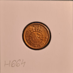 h664 Angola 20 centavos 1962 foto