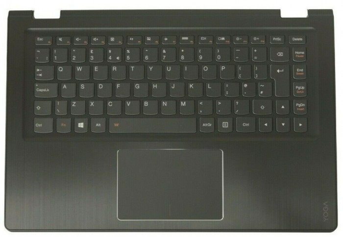 Carcasa superioara cu tastatura palmrest Laptop, Lenovo, Flex 3-1435 Type 20487, 80K1, cu iluminare, layout UK