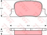 Set placute frana,frana disc TOYOTA PRIUS Hatchback (NHW2) (2003 - 2009) TRW GDB3278
