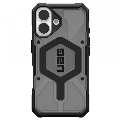 Husa MagSafe pentru Apple iPhone 17, Urban Armor Gear, Pathfinder Clear, Gri foto