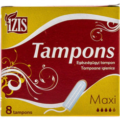 Tampoane IZIS Maxi, 8 Buc/Set, Tampoane, Pachet de Tampoane, Tampoane IZIS, Absorbante, Pachet Absorbante, Set Absorbante